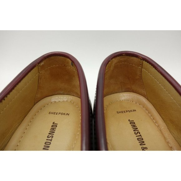 Johnston Murphy Burgundy Leather Tassel Slip On Loafers Shoes Men\'s 8.5 M main image 7